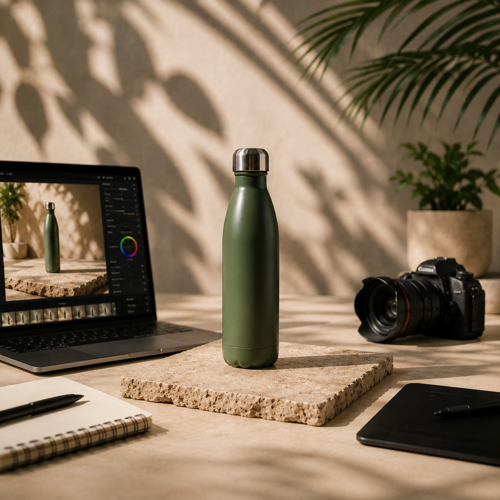 Fotografía de producto con IA vs fotografía real
